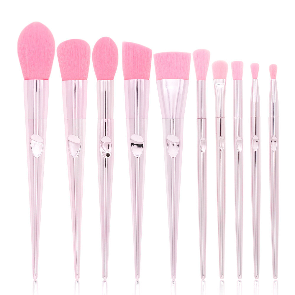 Pink Laser Bag Thumb Makeup Brush Set Beauty Tools Wholesale