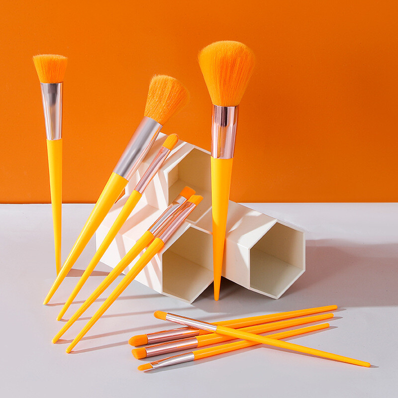 Four Seasons Green Fluorescent Color 10 Pack Makeup Brush