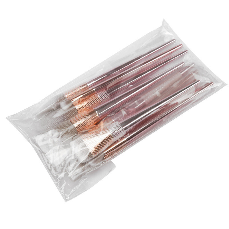 Pink Laser Bag Thumb Makeup Brush Set Beauty Tools Wholesale