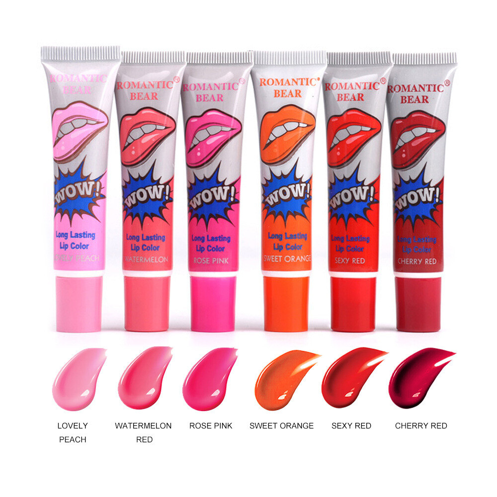 Romantic Bear 6pcs A Pack Of Sexy Lip Gloss