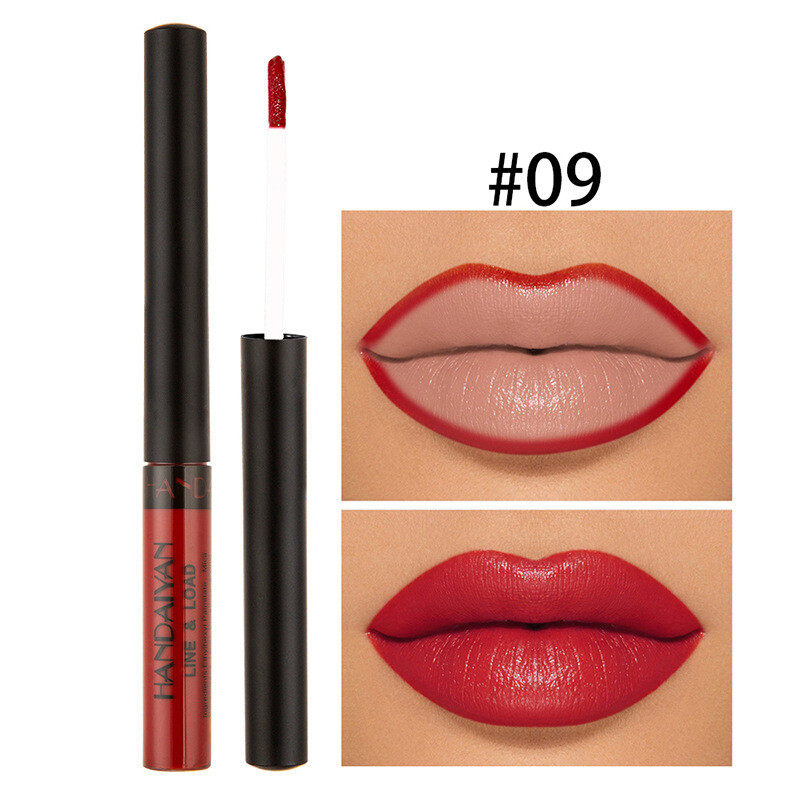 Velvet Matte Matte Texture Lip Gloss That Lasts Not Easy To Fade Lip Liner Lip Gloss Dual-use