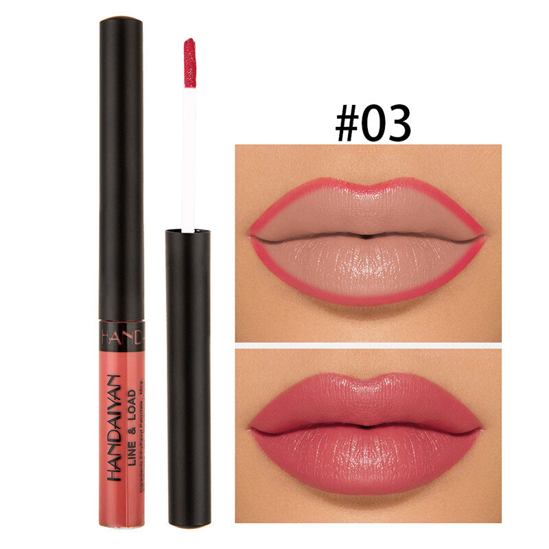 Velvet Matte Matte Texture Lip Gloss That Lasts Not Easy To Fade Lip Liner Lip Gloss Dual-use