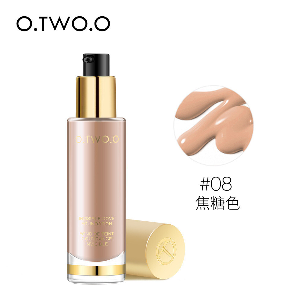 Gold Natural Makeup Liquid Foundation Flawless Cover Invisible Pores Bb Cream Moisturizing Liquid Foundation 9983, Color Classification: 08 caramel