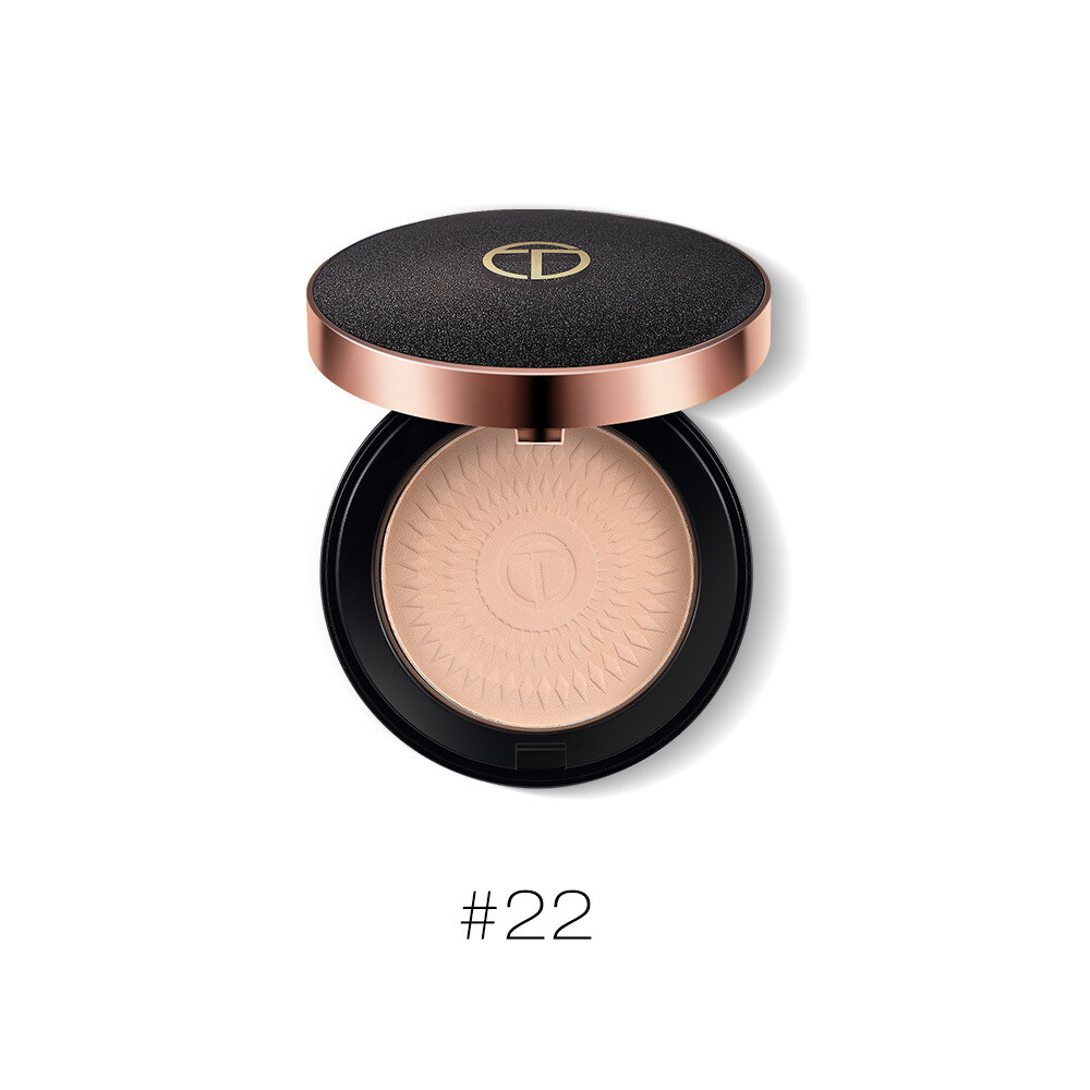 Black Shining Diamond Pressed Powder Concealer Fixing Powder Biscuit Wet Dual-use Pressed Powder