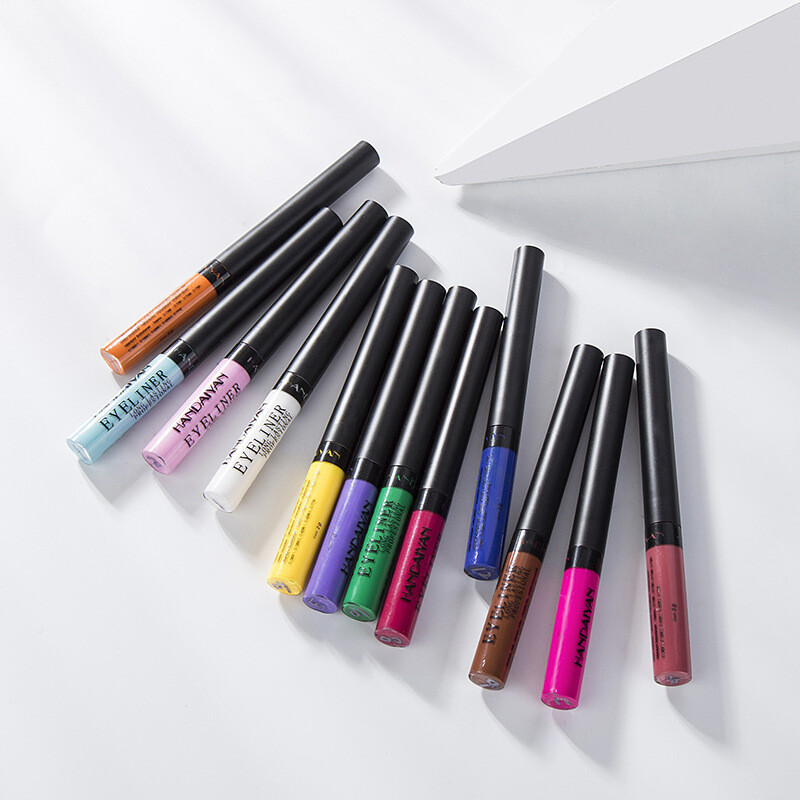 Matte Eyeliner Liquid Eyeliner Waterproof And Sweat-proof 12 Sets
