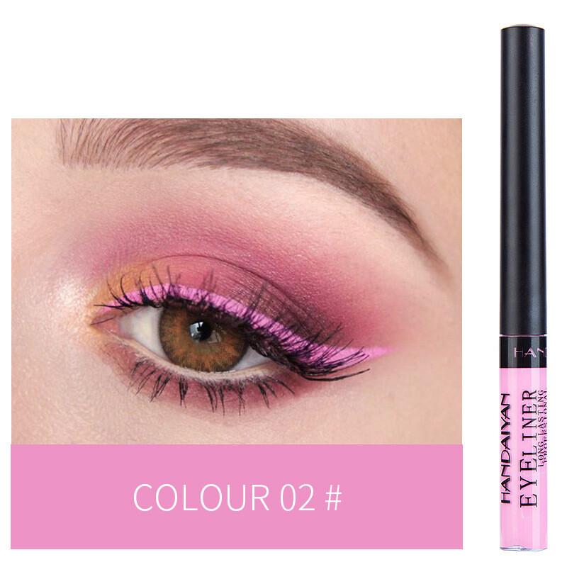 2-color Matte Color Liquid Eyeliner, Long-lasting Non-smudge Eye Shadow Liquid