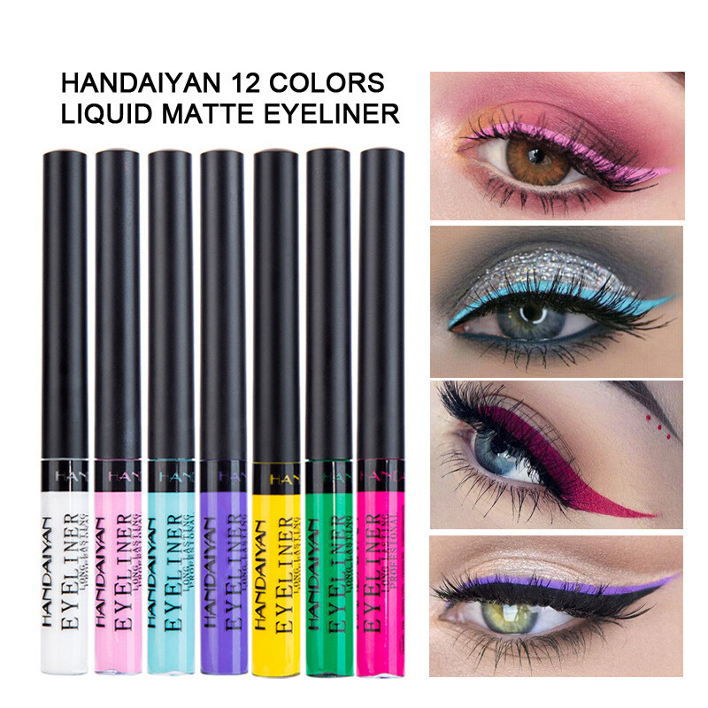 2-color Matte Color Liquid Eyeliner, Long-lasting Non-smudge Eye Shadow Liquid