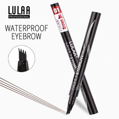 Four-pronged Eyebrow Pencil Black Brown Multiple Colors Beginners Four-head Thrush Liquid Eyebrow Pencil