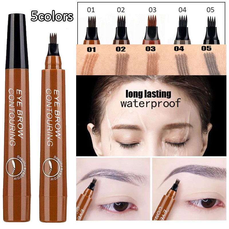 Eyeliner Eye Shadow, Net Content: 4-claw eyebrow pencil (black tube)_b05#