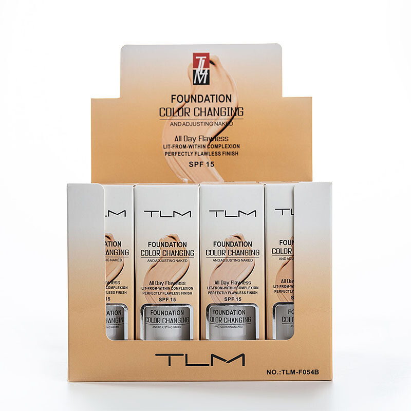 Temperature changing skin color liquid foundation brightening portable Concealer liquid