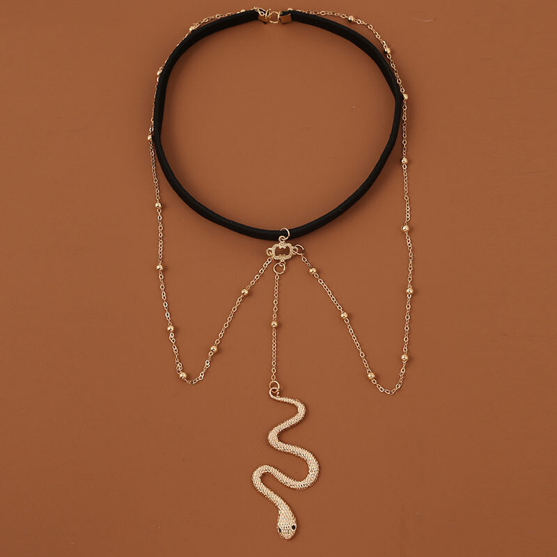 Creative Exaggerated Elastic Snake Long Leg Chain Female Bohemian Trend Multi-layer Chain Body Chain Jewelry