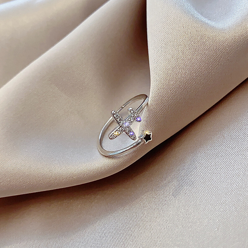  simple zircon open ring