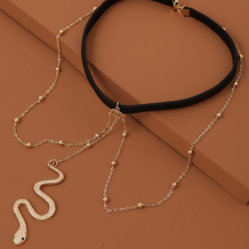 Creative Exaggerated Elastic Snake Long Leg Chain Female Bohemian Trend Multi-layer Chain Body Chain Jewelry
