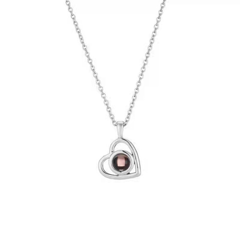 100 Languages I Love You Projection Necklace Customized Nano Color Picture Photo Text Love 