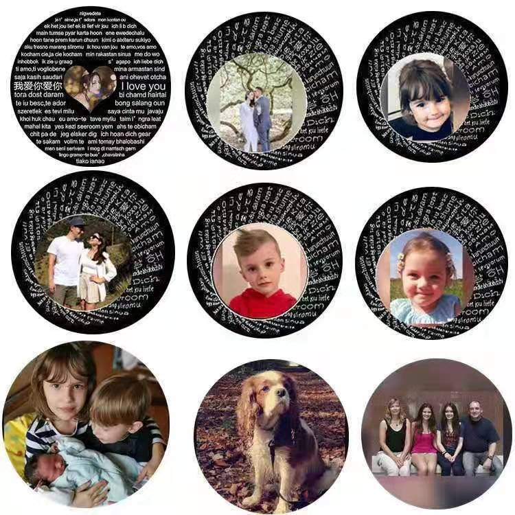 100 Languages I Love You Projection Necklace Customized Nano Color Picture Photo Text Love 