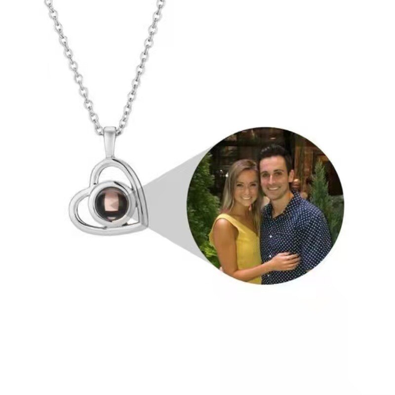 100 Languages I Love You Projection Necklace Customized Nano Color Picture Photo Text Love 