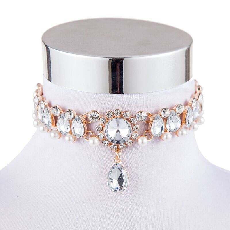 Ocean Goddess Crystal Choker Necklace