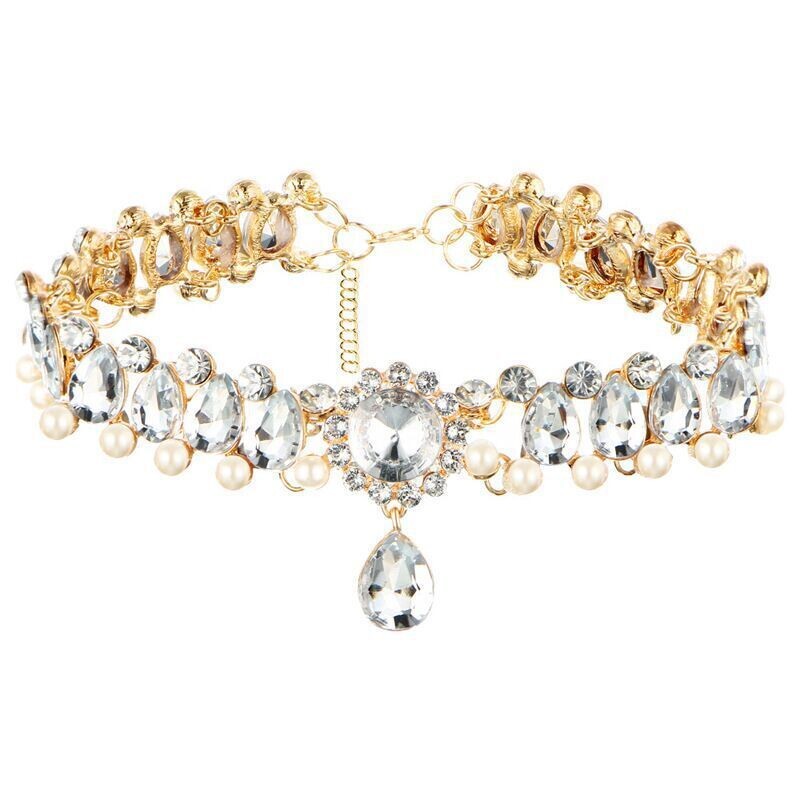Ocean Goddess Crystal Choker Necklace