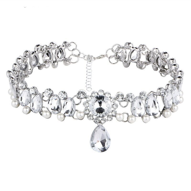 Ocean Goddess Crystal Choker Necklace