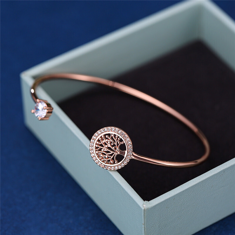 Independence Station Tree Of Destiny Bracelet Gold-plated Open Bracelet 
