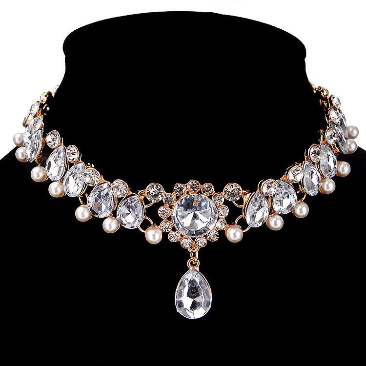 Ocean Goddess Crystal Choker Necklace
