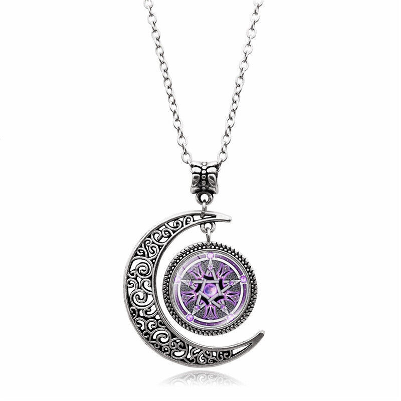 TRIPLE MOON GODDESS PENDANT NECKLACE
