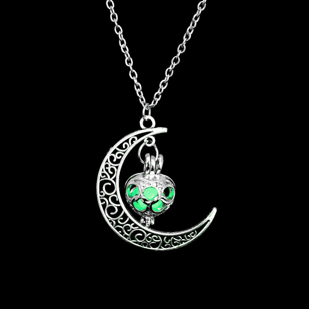 Crescent Moon Glow Necklace