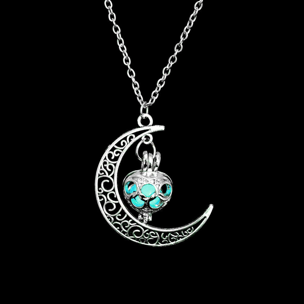 Crescent Moon Glow Necklace