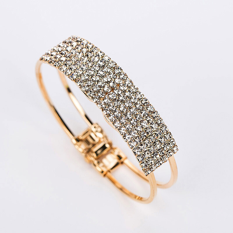 Classic Personality Wild Fashion Trendy Women&#39;s Mix And Match Bracelet Bracelet, Color: Golden