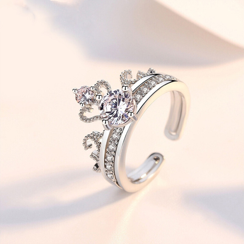 Fashion 100 languages I love you Projection Ring Personality Couple Ring