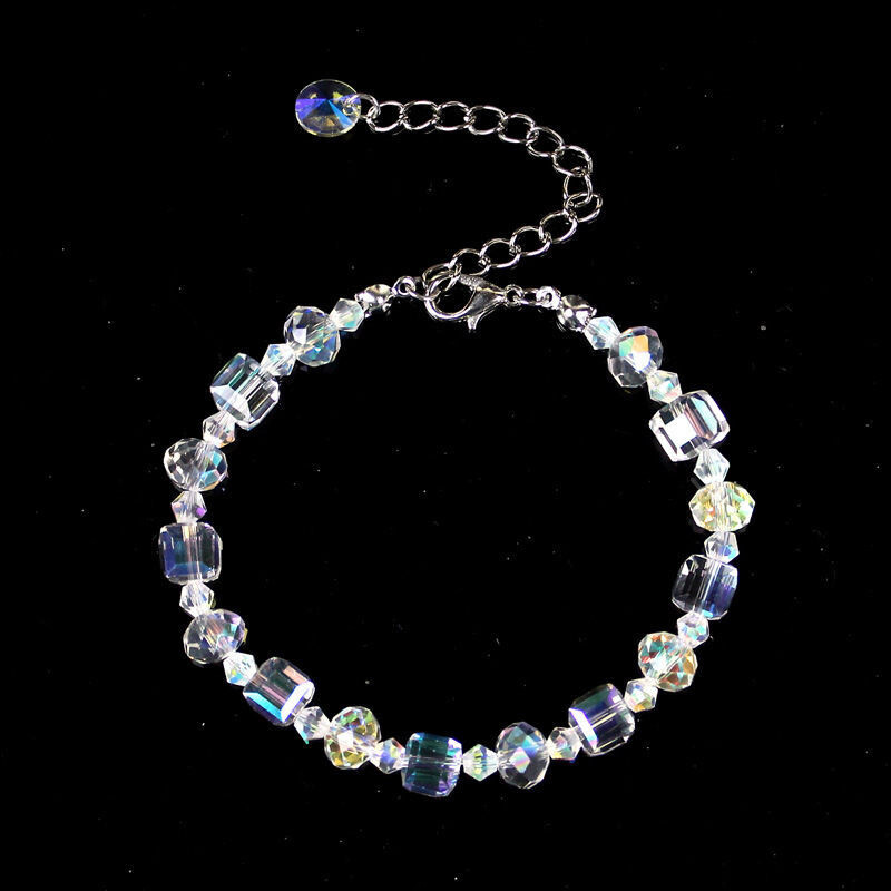 Cube crystal stone bracelet shines AB color exquisite luxury fashion bracelet jewelry
