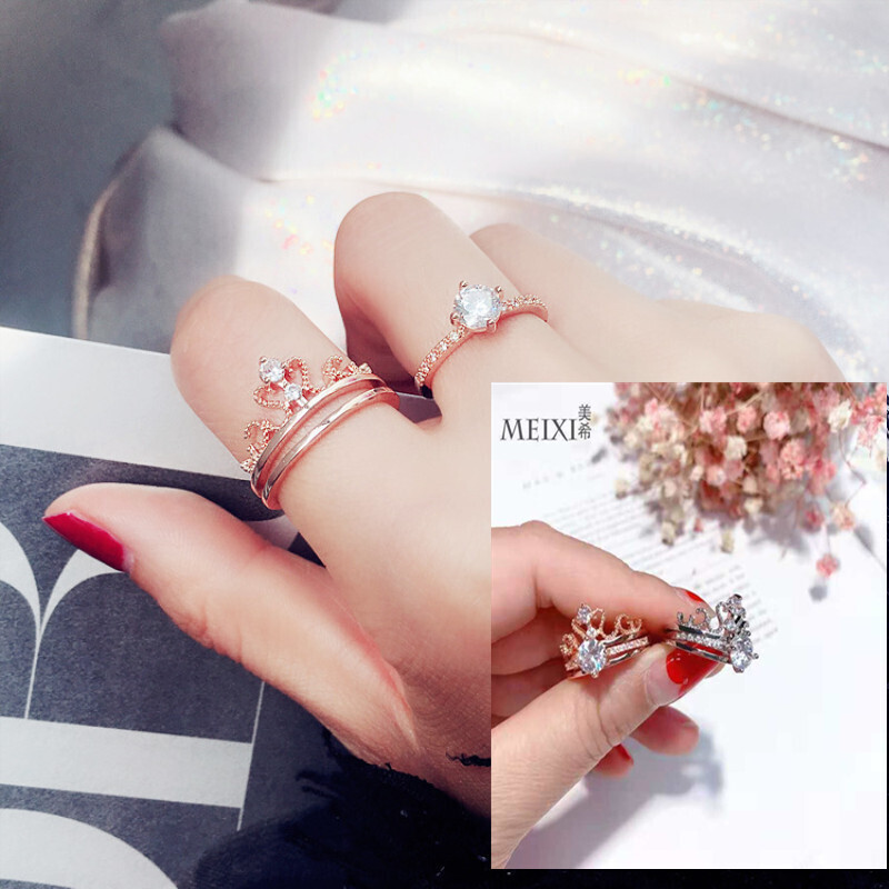 Fashion 100 languages I love you Projection Ring Personality Couple Ring