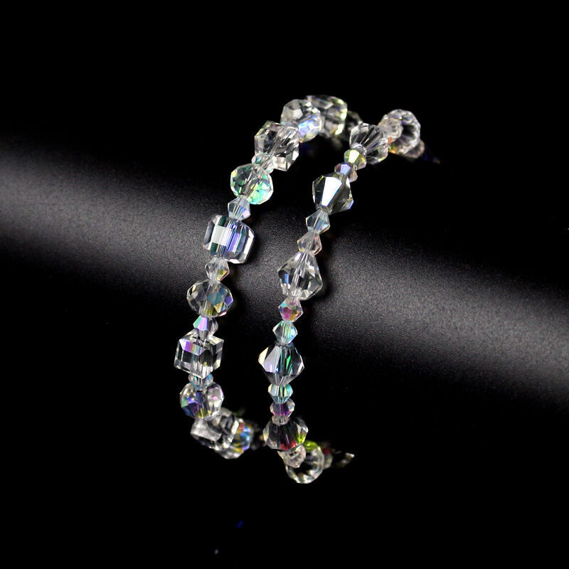 Cube crystal stone bracelet shines AB color exquisite luxury fashion bracelet jewelry