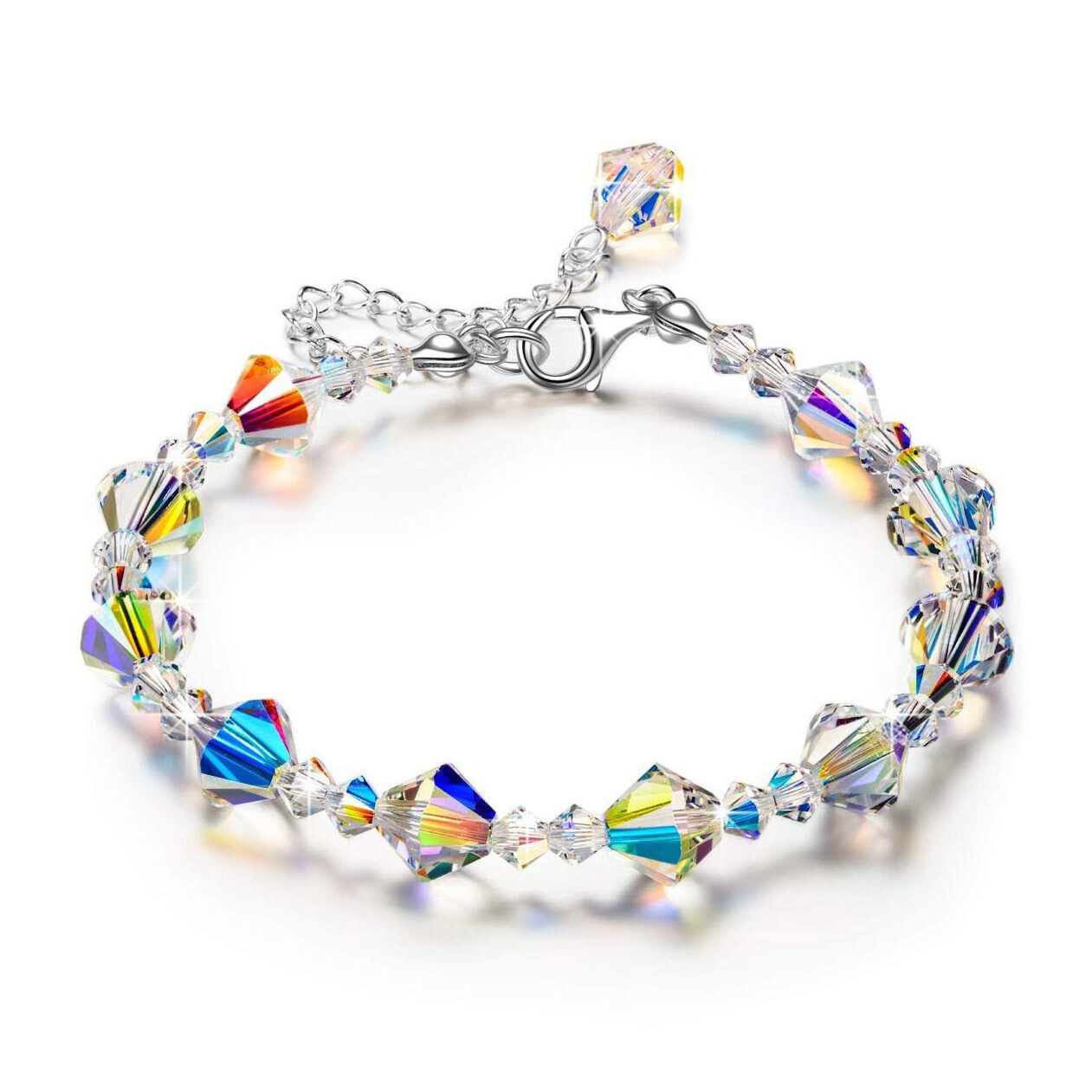 Cube crystal stone bracelet shines AB color exquisite luxury fashion bracelet jewelry
