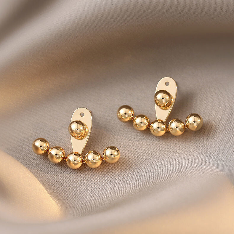 micro diamond flower earrings, Color: 9#   c9b32