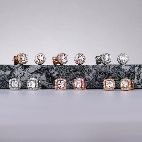  Zircon Ladies All-match Earrings