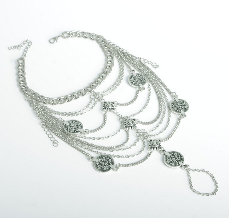 Fashion Silver Chain Barefoot Sandals Anklets Body Jewelry