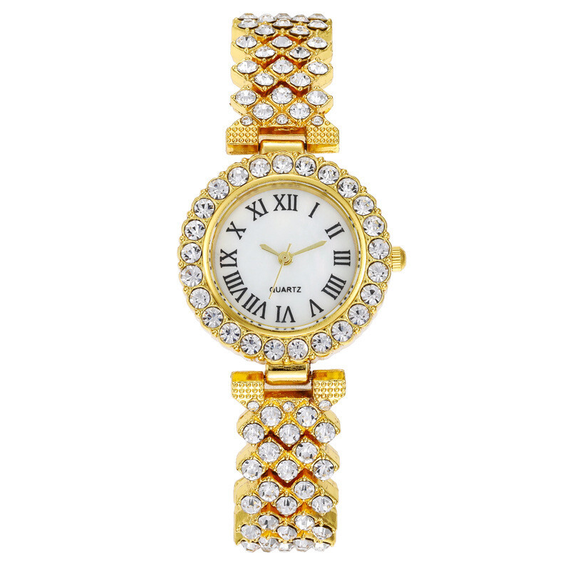 Fashion diamond ladies watch, Color: Style 1 gold