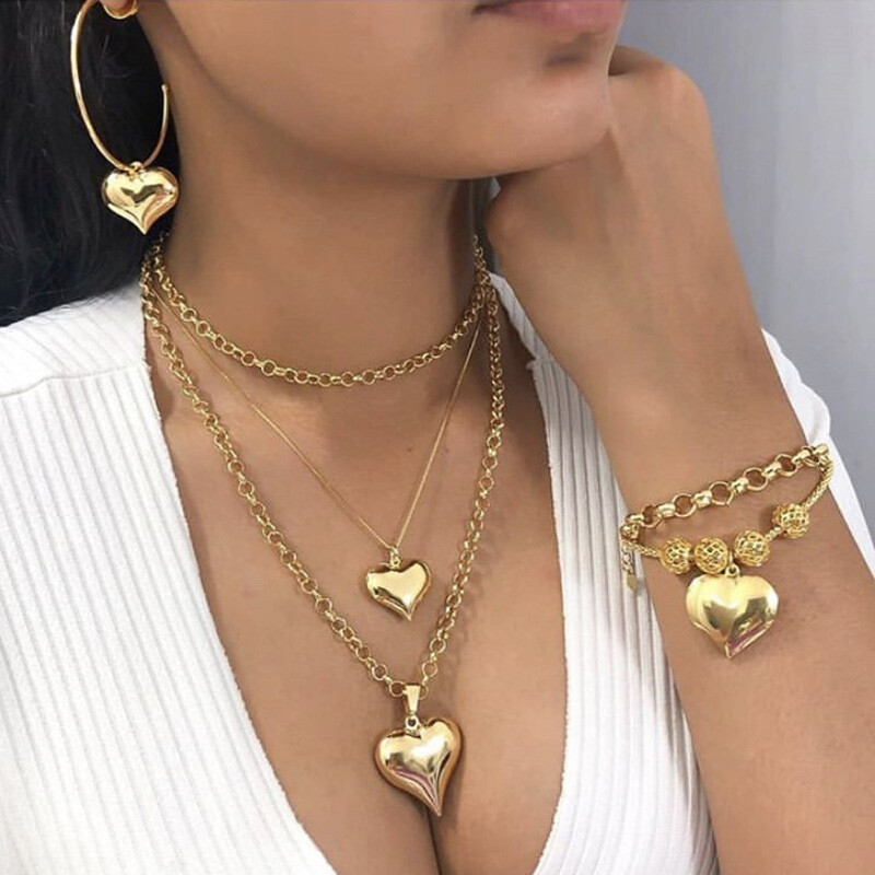 Jewelry Love Multi-layer Necklace Clavicle Chain