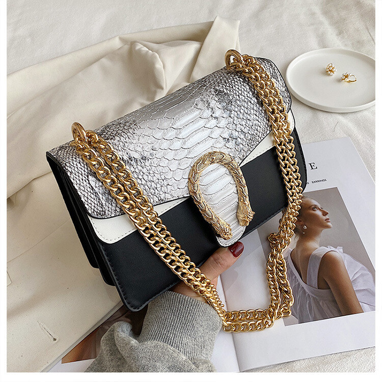 2022 Will Do The New Trendy Bacchus Bag Crocodile Pattern Western Fashion Chain Shoulder Messenger Bag