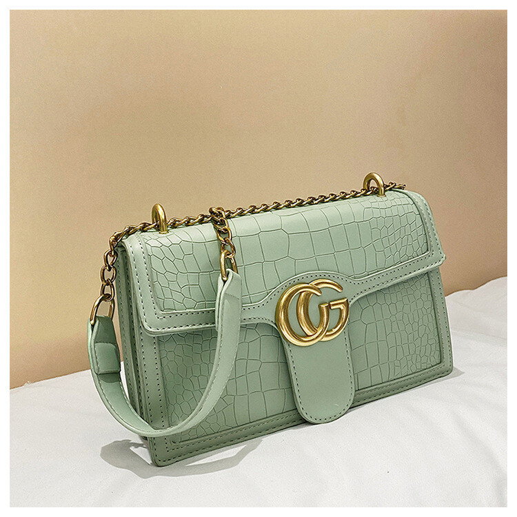 Small square bag chain one shoulder diagonal women&#39;s bag