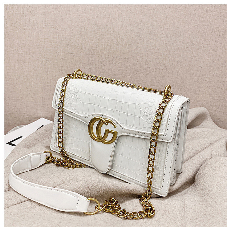 Small square bag chain one shoulder diagonal women&#39;s bag