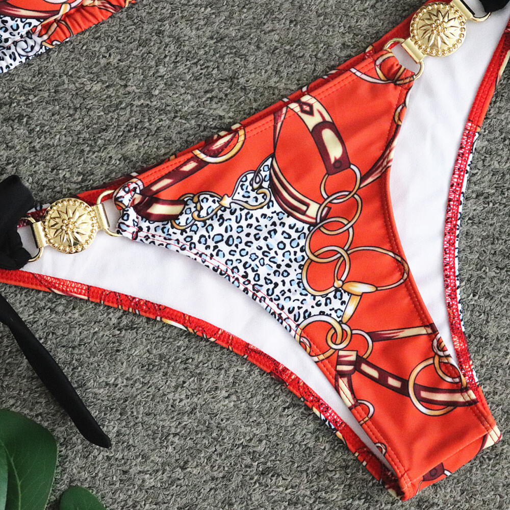 Sexy split swimsuit low waist bikini