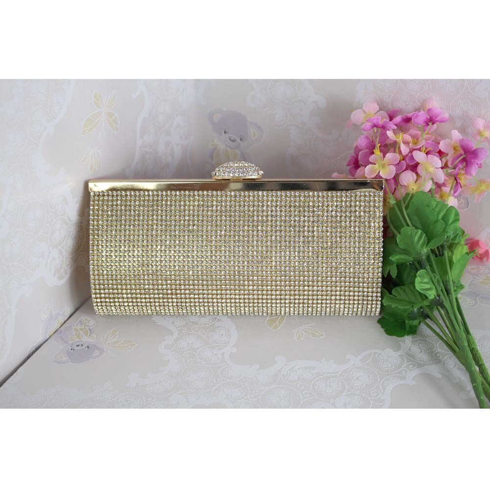 2022 Diamond-studded Dinner Bag Long Clutch Bag Folk Dress Bag Manufacturer Spot Female Bag Long Chain Clutch Bag