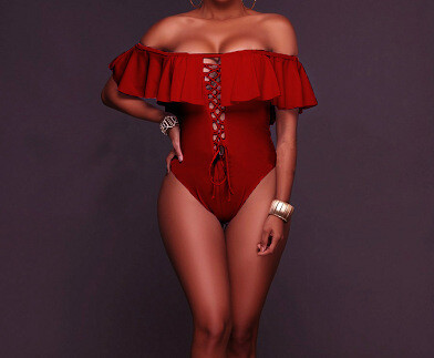 Sexy Fringe Bikini Ruffled Sling Swimsuit
