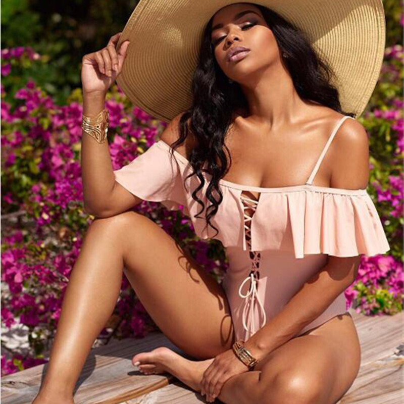 Sexy Fringe Bikini Ruffled Sling Swimsuit