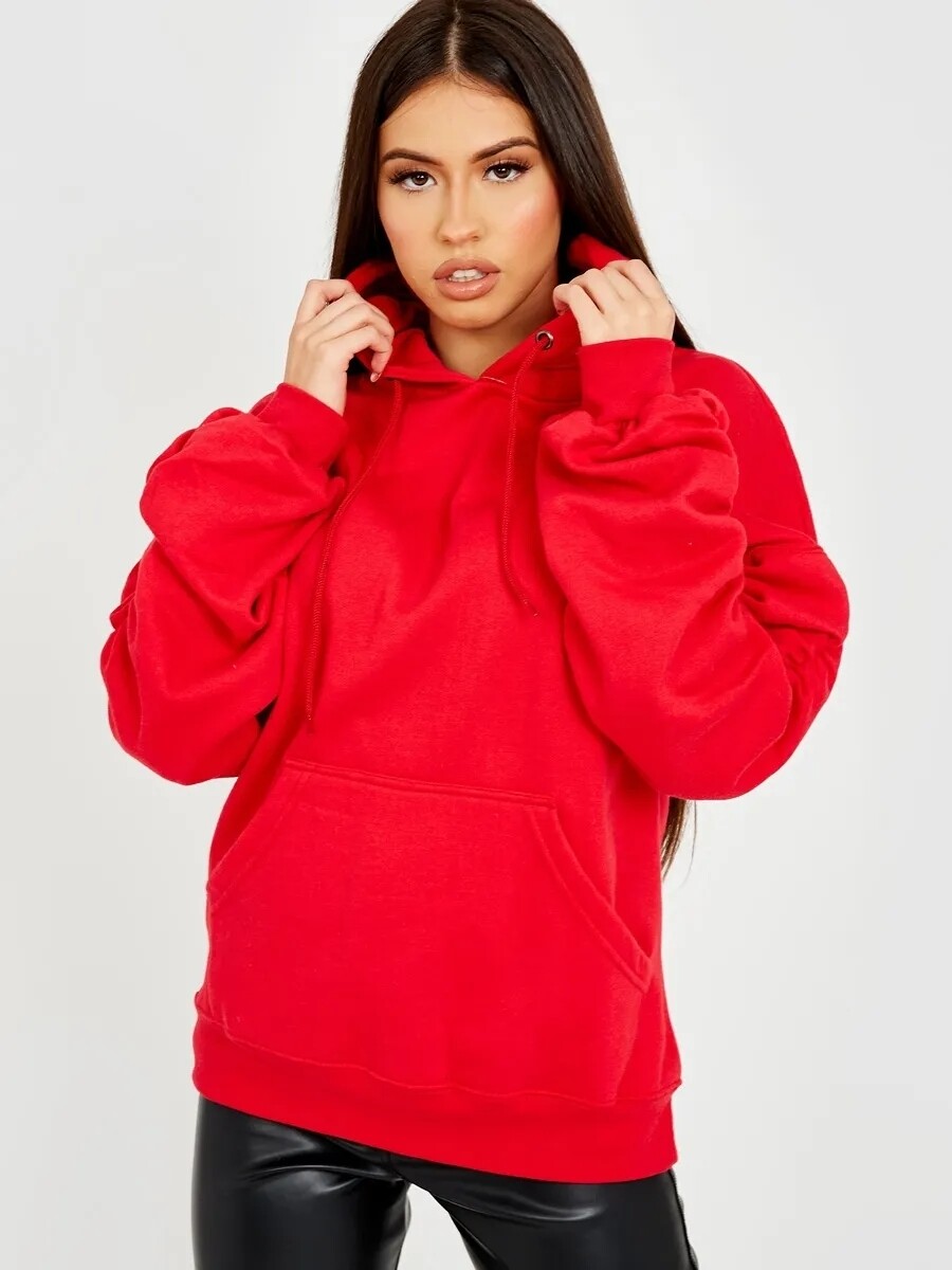Ruched sleeve hoodie