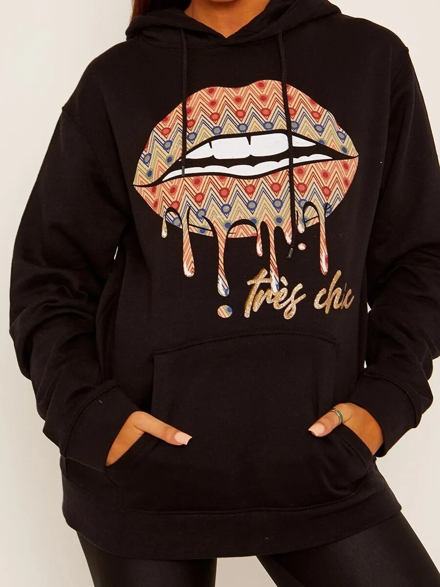 Lips chic hoodie