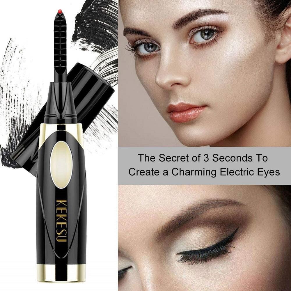 Mini Electric Heated Eyelash Curler Makeup Eye Lasting Beauty Tool SP