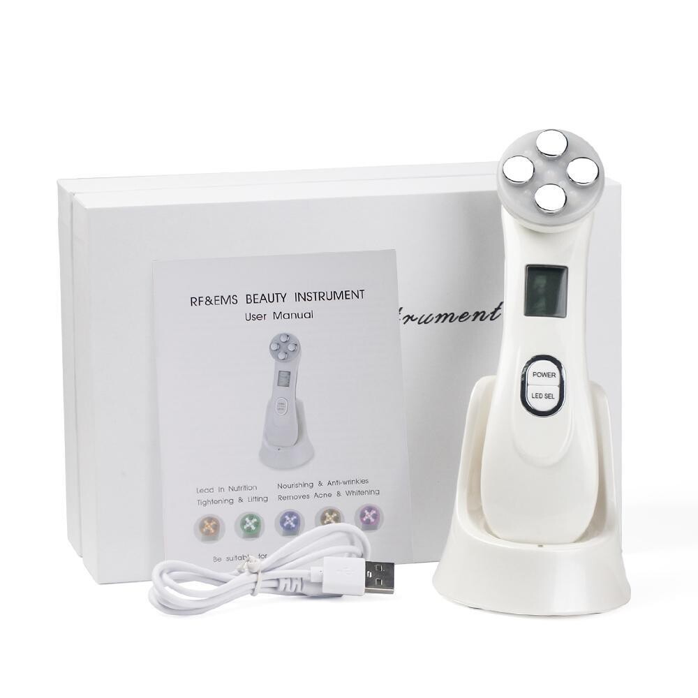 Facial Mesotherapy LED Photon Face Wrinkle Removal Skin Care Massager